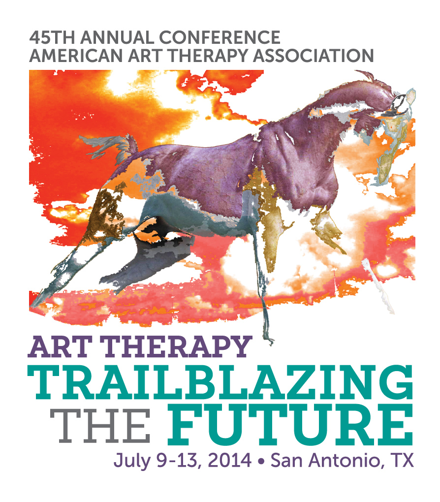 Print Design for the 45th annual conference for the american art therapy association titled "Trailblazing the Future".