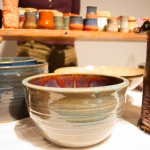 Close up shot of a ceramic bowl