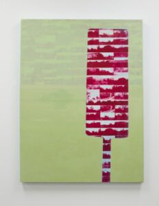 Milemaker, oil and ink on canvas, 2014