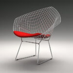 Diamond Chair by Harry Bertoia