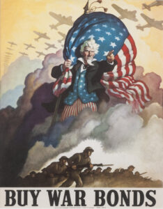 BUY WAR BONDS, attributed to N.C. Wyeth, 1942, United States Government Printing Office. Collection of Patrick M. Rowe.