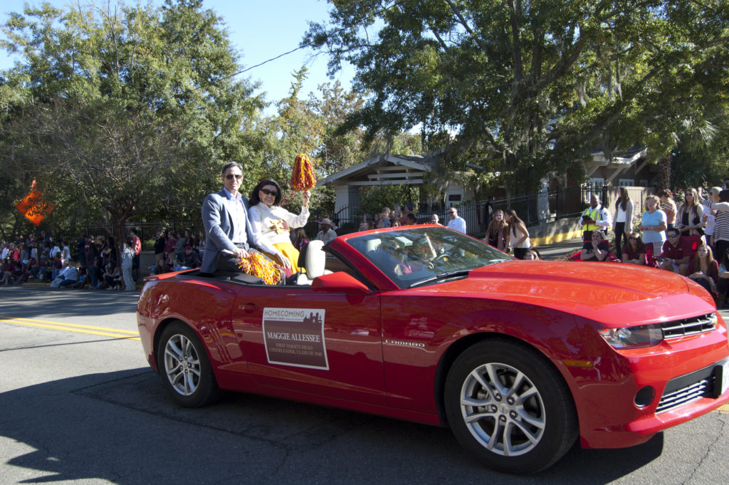 Maggie Allesee in the 2014 FSU Homecoming Parade