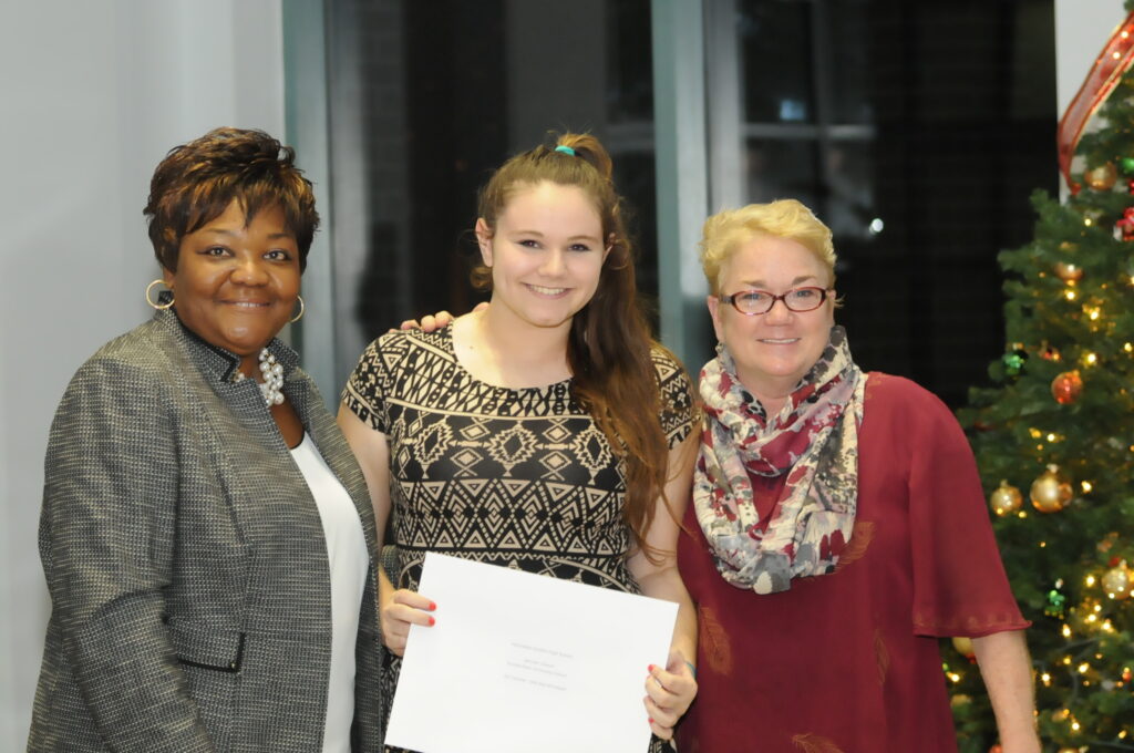 FSUS Art Teacher Debi Barrett-Hayes (far right), along with Jennifer Gibson and and Dr. Gayle from Leon County Schools