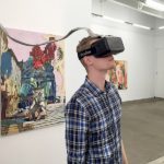 virtual reality oculus ryft on a man