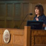 Second Lady Karen Pence announces her new initiative, Art Therapy: Healing with the HeART on Wednesday, Oct. 18, at Florida State University. (FSU Photography Services