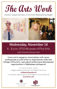 The College Leadership Council Presents: Arts Work, Career Opportunities in the Arts Networking Night