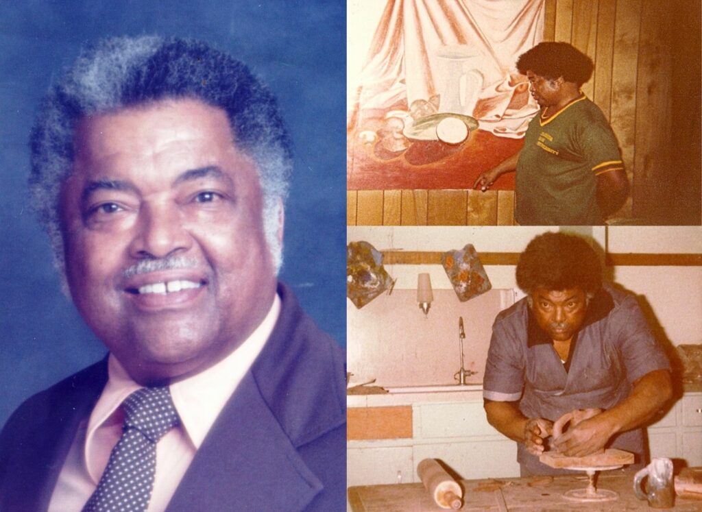Image collage of Amos Lewis (Photos courtesy of the artist's family)