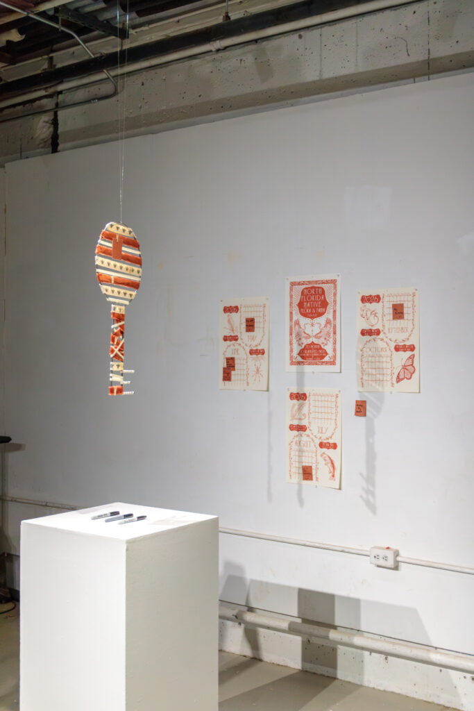 art exhibit of a sculpture